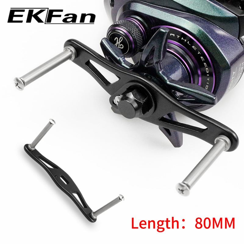 Spincast Reel - ด้ามจับรอกตกปลา EKFan ขนาด 80 มม. ทำจากอะลูมิเนียมอัลลอยด์