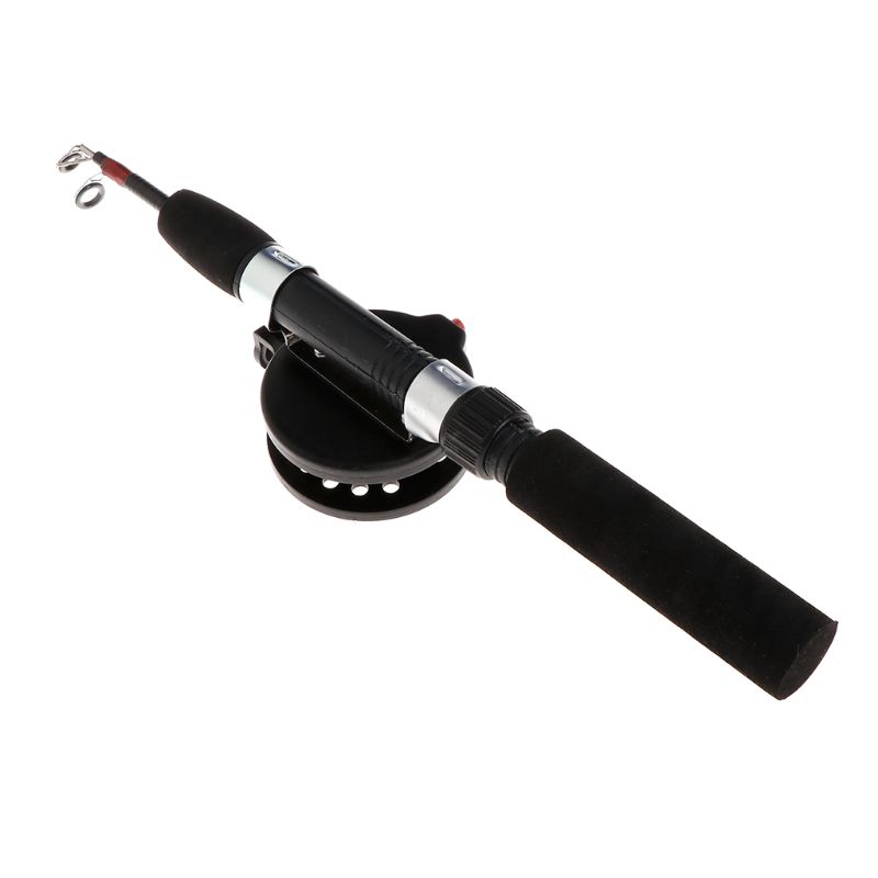 Ice Fishing Reel - YD61 1 ชุดเบ็ดตกปลาพร้อมรอกตกปลาแบบสั้นพกพาขนาดเล็กฤดูหนาวน้ำแข็งกลางแจ้ง